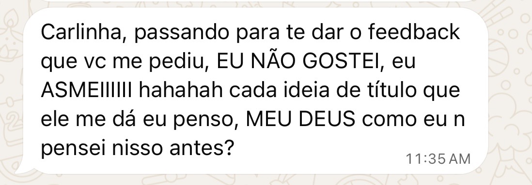 Print real de conversa no WhatsApp
