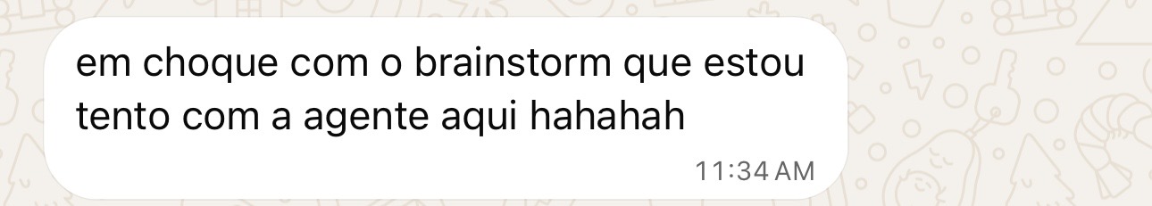 Print real de conversa no WhatsApp